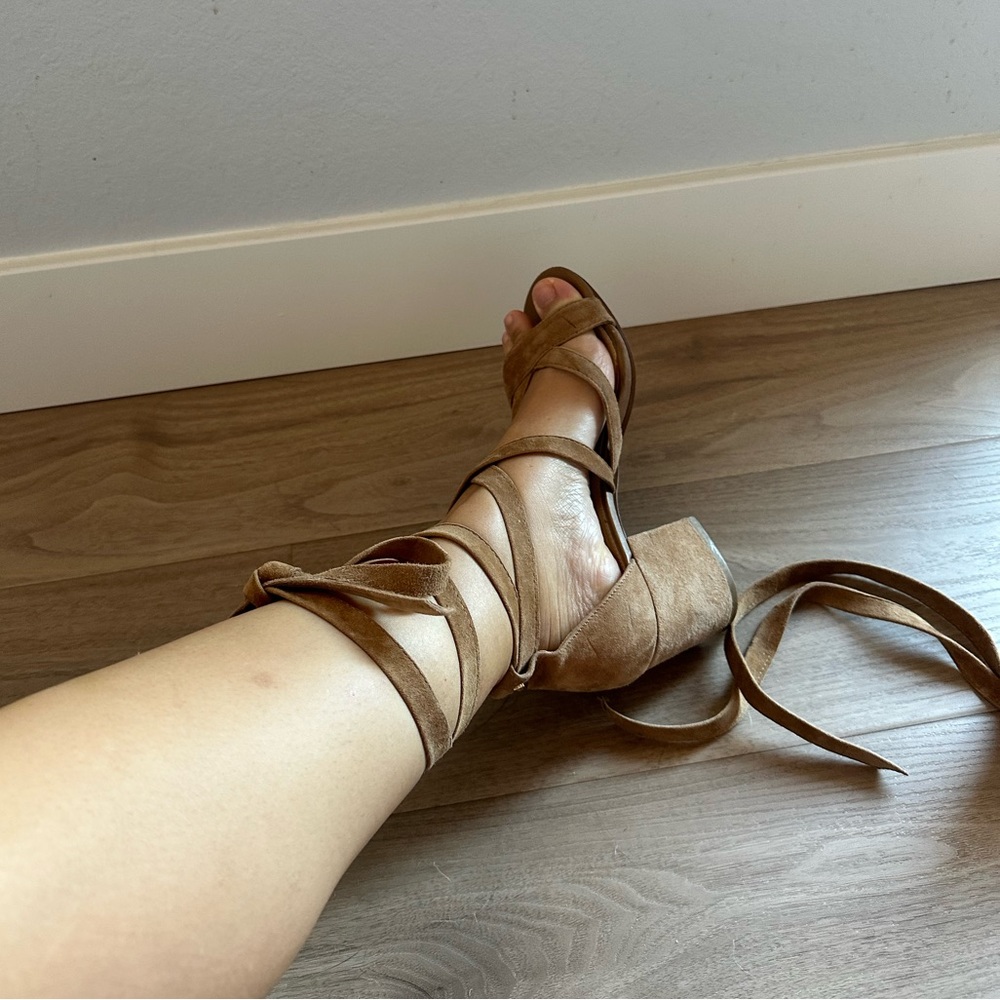 Sam Edelman ankle strap up block heels size 7